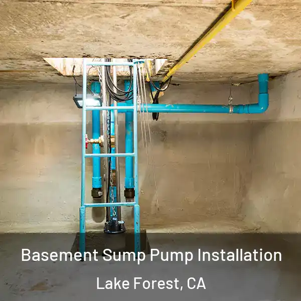  Basement Sump Pump Installation Lake Forest, CA